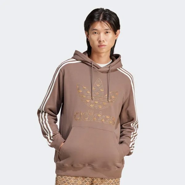 Толстовка с монограммой adidas Originals, цвет earth strata