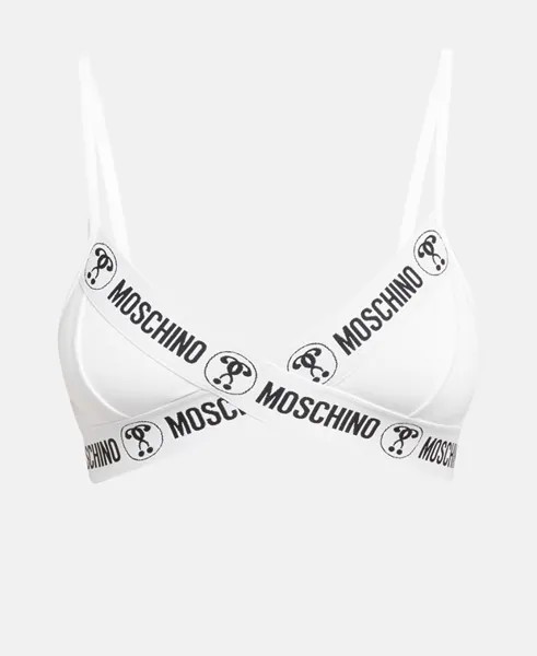 Мягкий бюстгальтер Moschino Underwear, белый