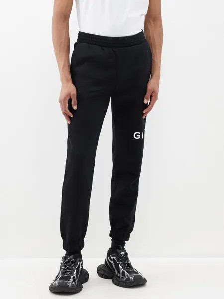Спортивные брюки из хлопкового джерси с логотипом Givenchy, черный