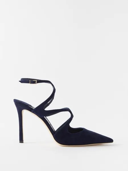 Замшевые туфли azia 95 Jimmy Choo, синий