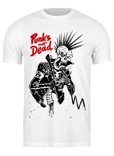 Футболка унисекс Printio Панки живы (punks not dead) белая 3XL