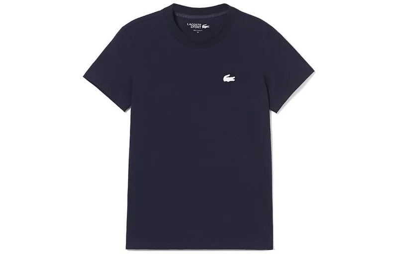 Футболка женская темно-синяя Lacoste