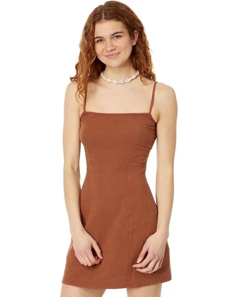 Платье Billabong Stay Awhile Mini Slip, цвет Toasted Coconut