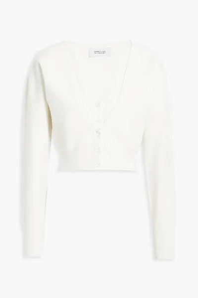 Многослойный кардиган эластичной вязки Derek Lam 10 Crosby, слоновая кость