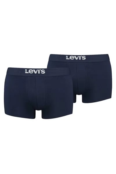Боксеры с логотипом на талии, 2 пары Levi'S, синий