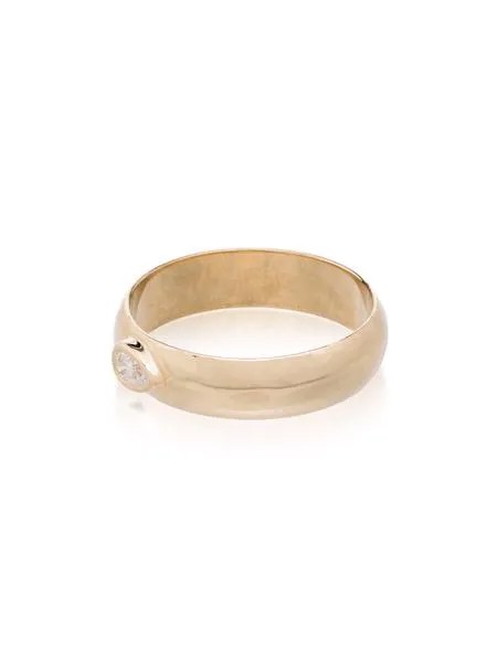 Zoë Chicco кольцо из желтого золота с бриллиантом