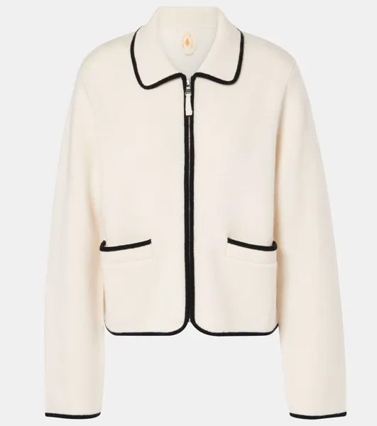 Пиджак из шерсти и кашемира Jardin Des Orangers, цвет white/black
