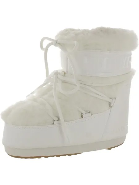 Женские поливиниловые ботильоны для холодной погоды Moon Boot, цвет Optical White