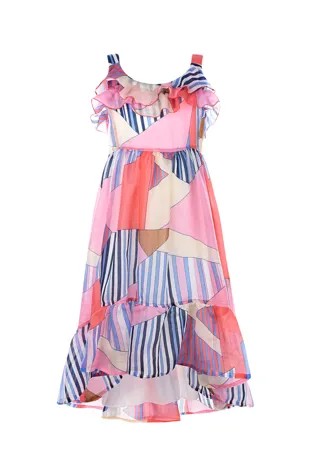 Пляжное платье с абстрактным принтом Aletta детское
