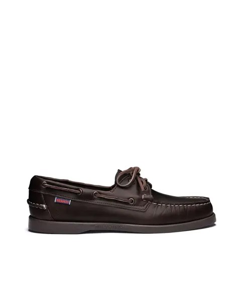 Мужские коричневые кожаные топсайдеры Sebago, коричневый
