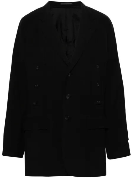 Yohji Yamamoto однобортное пальто, черный