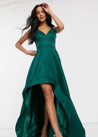 Зеленое платье для выпускного с асимметричным подолом Bariano-Зеленый цвет