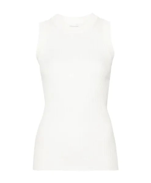 Вязаная блузка со спиной борцовкой Sportmax, белый