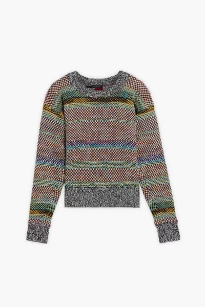 Шерстяной свитер жаккардовой вязки Willow Rag & Bone, многоцветный