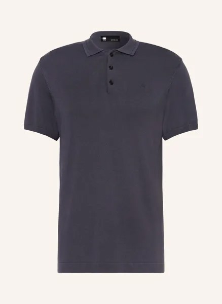 Вязаная рубашка-поло G-Star Raw, серый