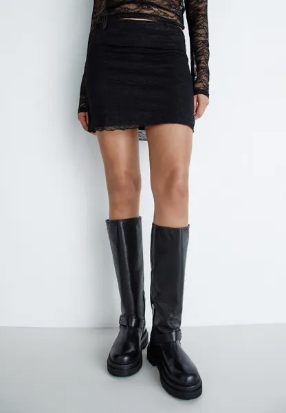 Юбка мини NMCAROTA SHORT SKIRT Noisy May, цвет black