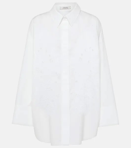 Рубашка оверсайз из смесового хлопка Poplin Power Dorothee Schumacher, белый