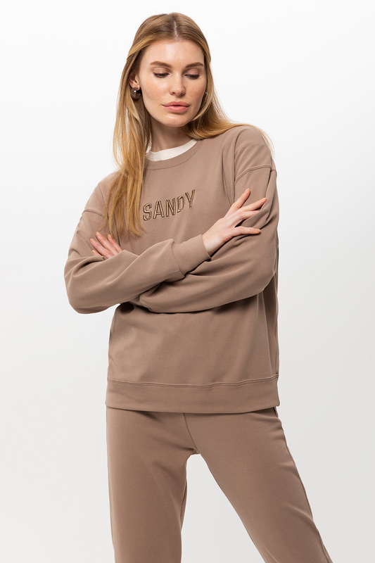 Свитшот женский Sela 08100104090 коричневый S