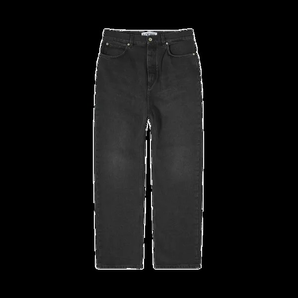 Джинсы Loewe Straight Leg 'Washed Black', черный