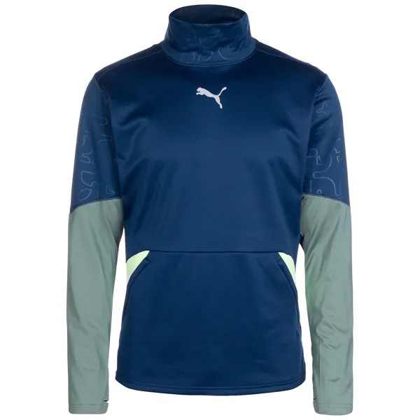 Лонгслив Puma Trainingstop Individual Winterized, синий
