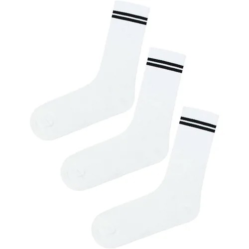 Женские носки  высокие, нескользящие, подарочная упаковка, износостойкие, размер 36-41, белый