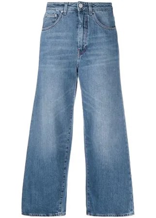 Totême укороченные джинсы широкого кроя