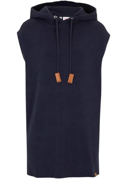 Жилет-свитер оверсайз с капюшоном John Baner Jeanswear, синий