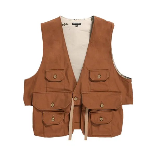 Жилет Engineered Garments Fowl Vest, коричневый