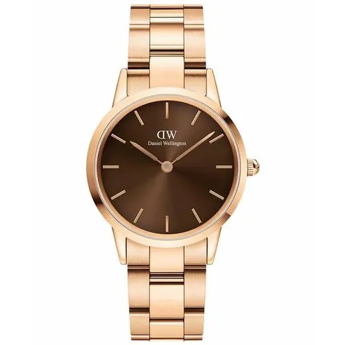 Наручные часы Daniel Wellington Iconic Link DW00100462, золотой, коричневый