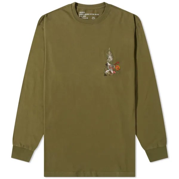 Футболка Maharishi Long Sleeve Cubist Dragon Tee