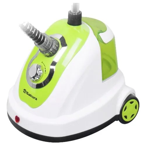 Отпариватель Sakura SA-3903GR, белый/зеленый