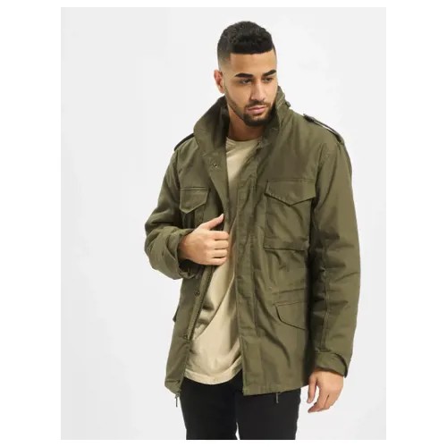 Куртка Brandit демисезонная, силуэт прямой, подкладка, съемная подкладка, карманы, размер 4XL, зеленый