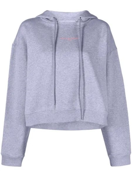 Stella McCartney худи на молнии, серый