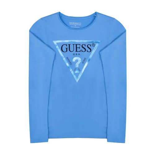 Лонгслив GUESS, размер 8, голубой