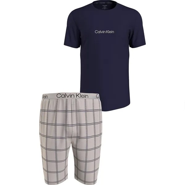 Пижама Calvin Klein Short Sleeve Shorts Set, разноцветный