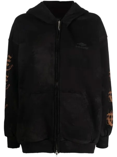 Balenciaga худи Heavy Metal на молнии, черный