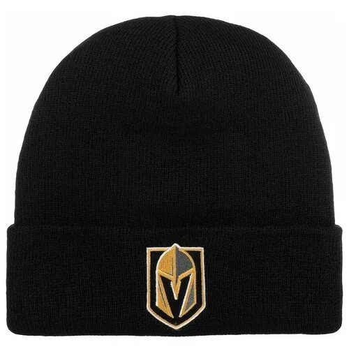 Шапка AMERICAN NEEDLE арт. 21019A-VGK Vegas Golden Knights Cuffed Knit NHL (черный), размер ONE