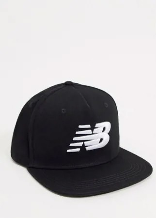Черная бейсболка с логотипом New Balance-Черный цвет