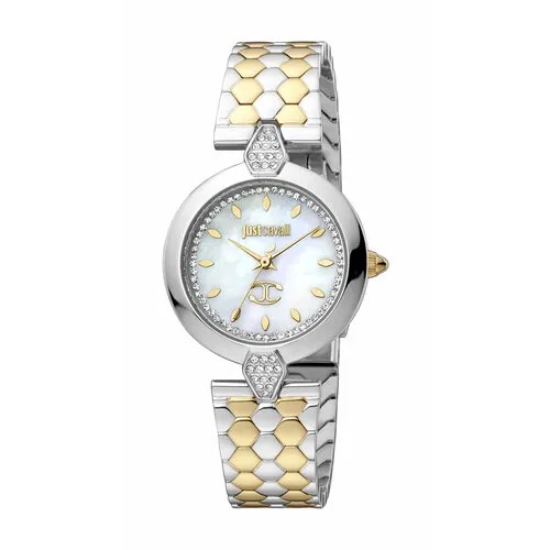 Наручные часы Just Cavalli Часы наручные женские Just Cavalli JC1L194M0085, Кварцевые, 30 мм, серебряный