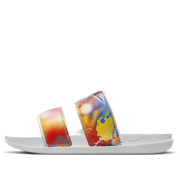 Шлепанцы Nike Offcourt Duo Slide 'Paint Splatter', Красный/Синий/Желтый