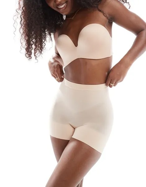 Spanx – Everyday – Корректирующие шорты бежевого цвета