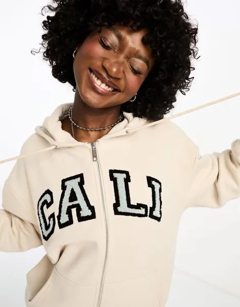 Классическое худи на молнии Cotton On Stone Cotton:On