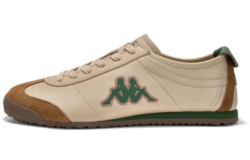 Кроссовки Kappa Skateboarding Shoes Unisex Low-top Khaki Grey/evergreen Green, хаки/зеленый
