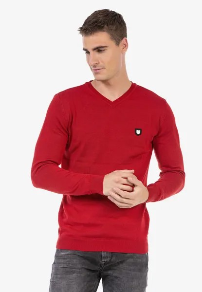 Вязаный свитер Cipo & Baxx, цвет red
