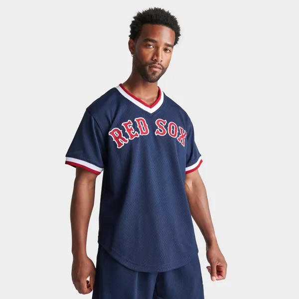 Мужская бейсбольная майка Mitchell & Ness Boston Red Sox MLB Nomar Garciaparra 1997 года, синий