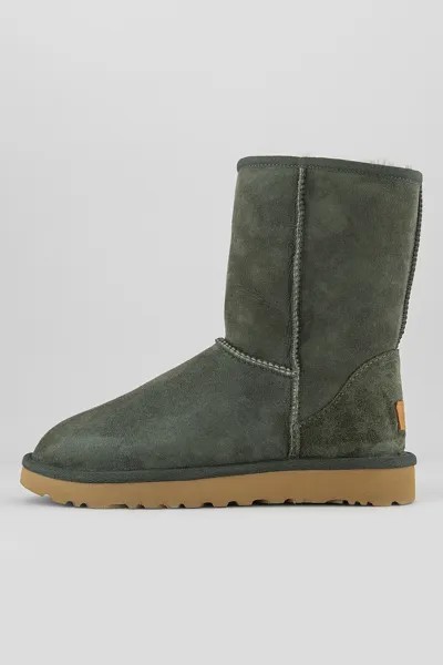 Замшевые ботинки Classic Short II Ugg, зеленый