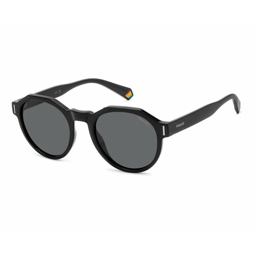 Солнцезащитные очки Polaroid PLD-20636880752M9, черный, серый