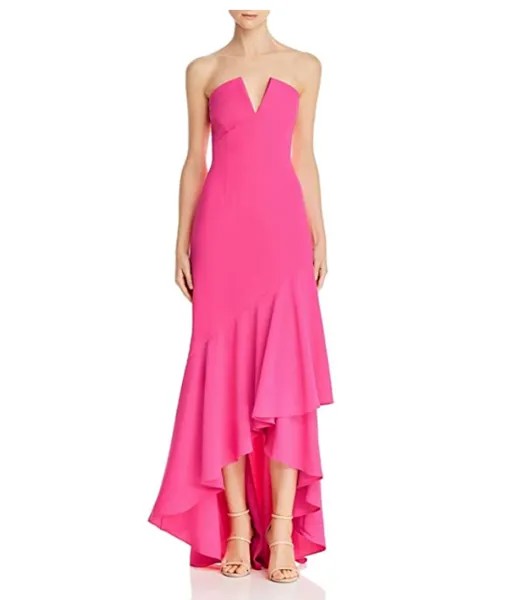 НОВОЕ розовое платье Babydoll Alexandra Notch без бретелек JILL STUART 8