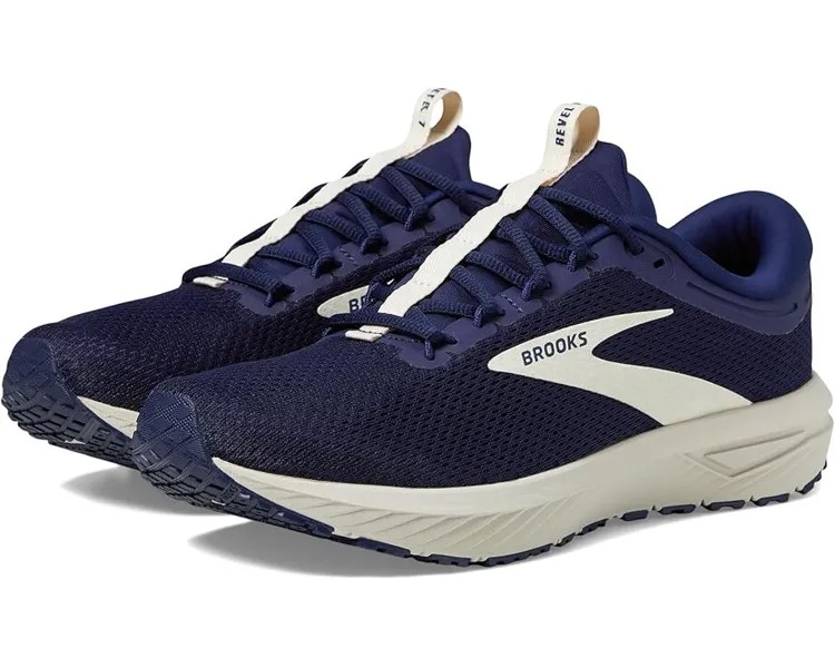 Кроссовки Brooks Revel 7, цвет Peacoat/Blueprint/Onyx