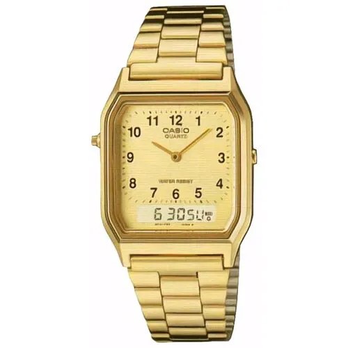 Наручные часы CASIO Collection AQ-230GA-9B, золотой, бежевый